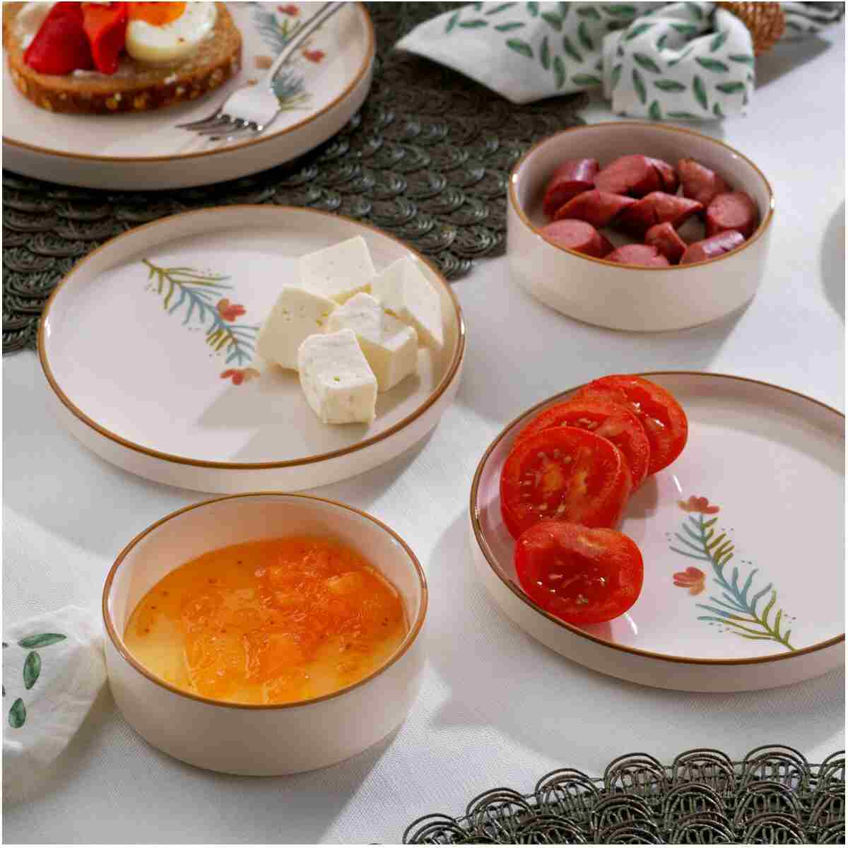 Schafer Sunny 4 Kişilik Kahvaltı Takımı 10 Parça-Kahve - Görsel 12