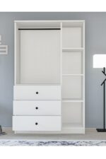 Metalia Gm 308 Ece Lüx 3 Kapı 3 Çekmeceli Düğme Kulplu Gardırop - Görsel 3