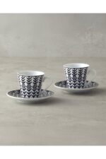 English Home Sunline Kahve Fincan Takımı 4 Parça 2 Kişilik Siyah