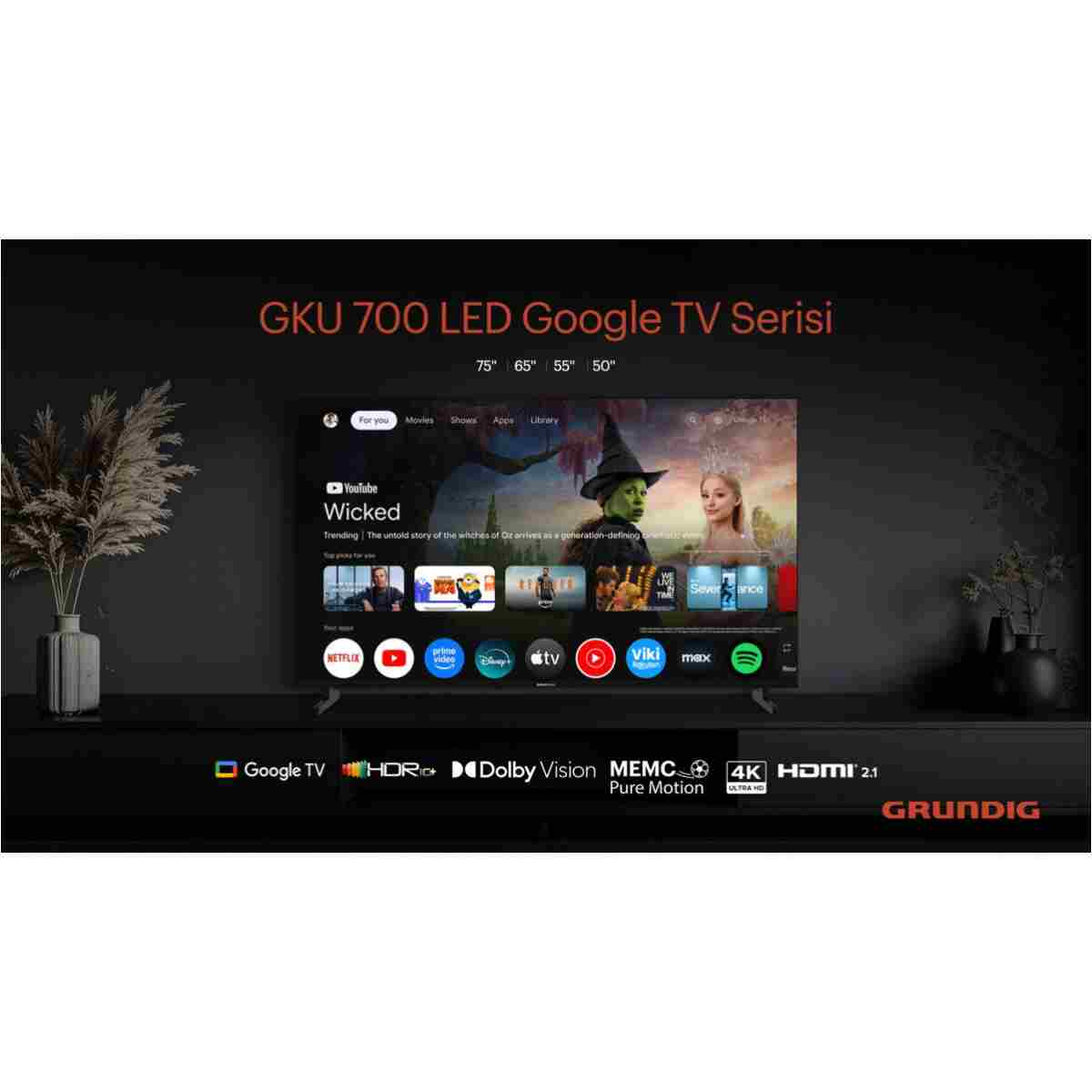 Grundig 55 GKU 700 Google TV - Görsel 2