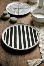 Kitchen Life 12 Parça 6 Kişilik Stackable Black Eyes Kahvaltı Takımı - Lüx Kahvaltılık Sunum Tabağı Seti - Görsel 10