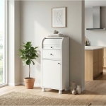 cabana %100 MDF Çekmeceli ve Raflı Ekmeklik Dolabı - Kaydırmaz Kulplu