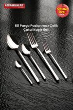Kahramanlar Gözde 60 Parça Çatal Kaşık Takımı - Görsel 3