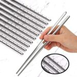 EREN GROUP 5'li Paslanmaz Çelik Metal Chopstick