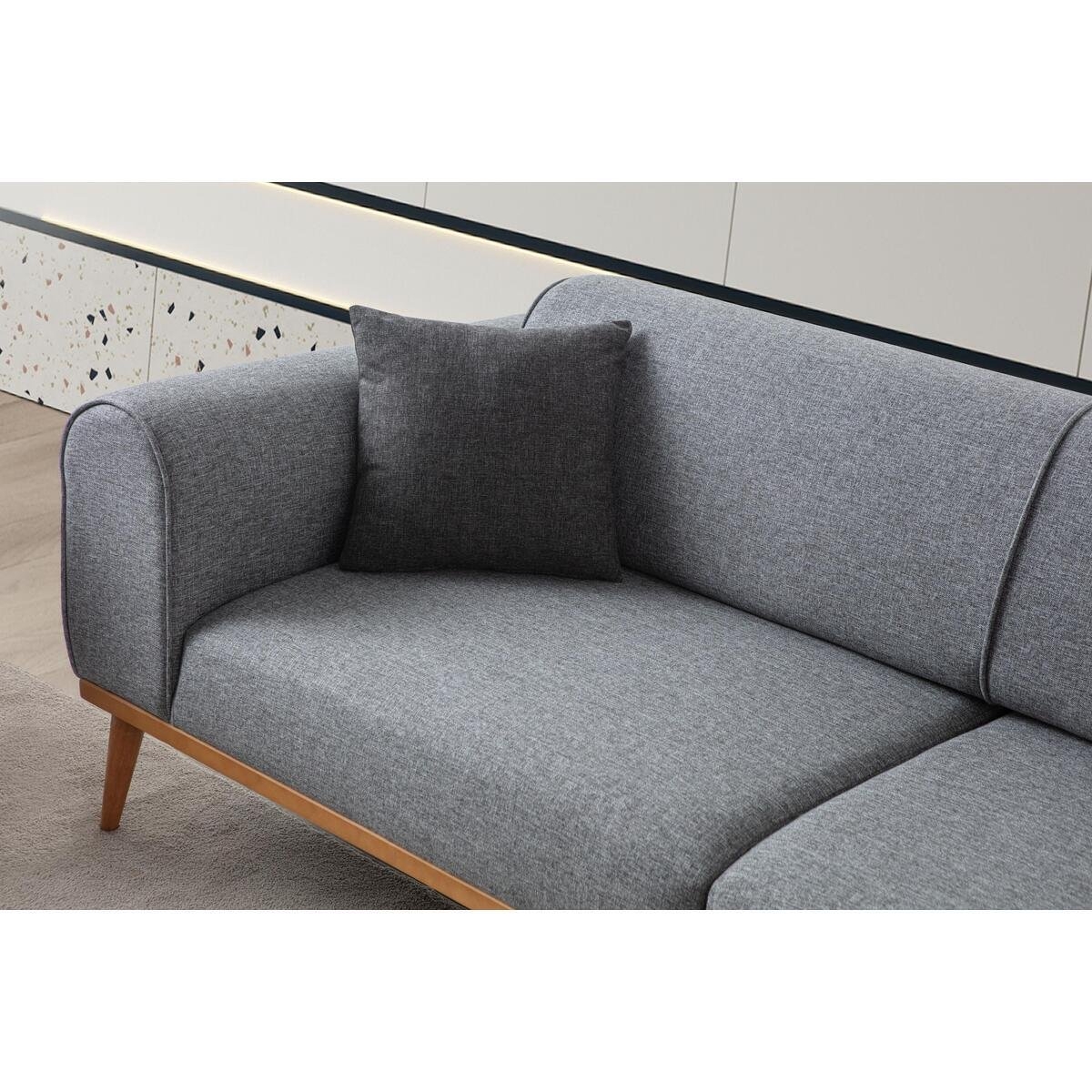 EDSY HOME Rebull 3+3+1 Koltuk Takımı Gri - Görsel 8