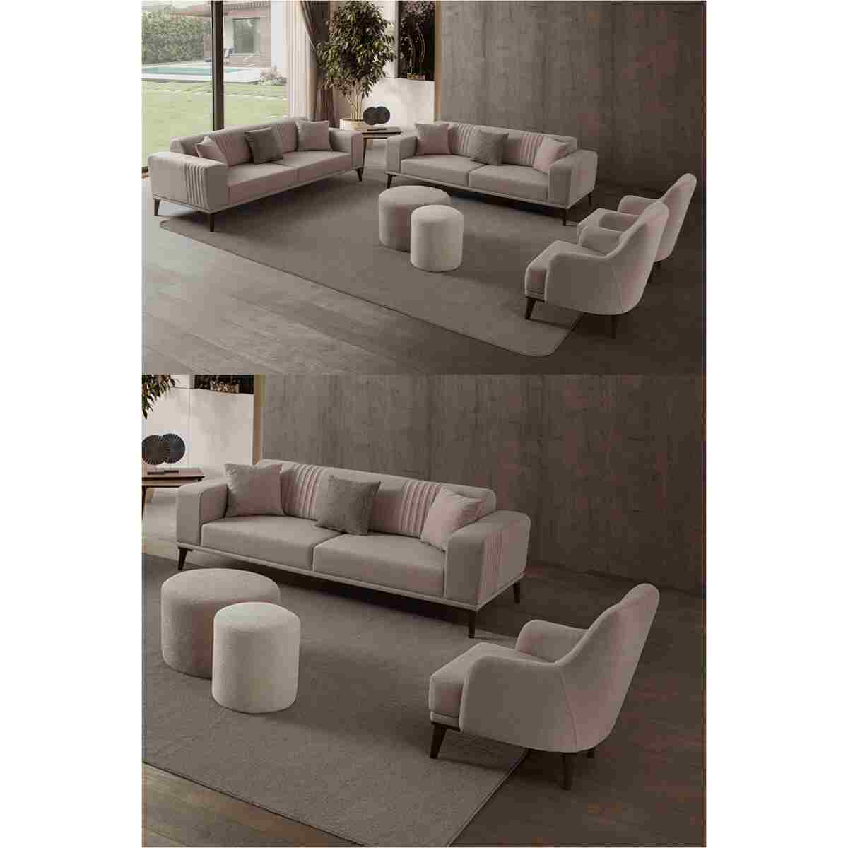 EDSY HOME Regnar 3+3+1+1 Koltuk Takımı Antrasit - Görsel 13