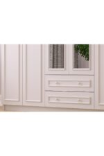 Rabi Lina Country 6 Kapak 2 Çekmeceli Aynalı Gardırop - Görsel 5