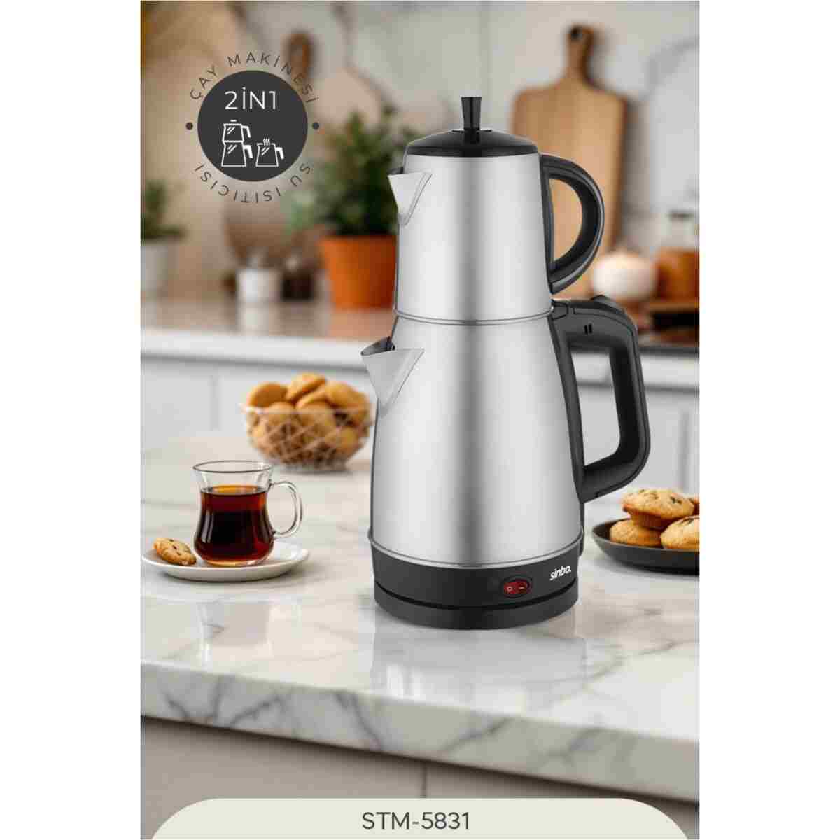 Sinbo STM-5831 Elektrikli Çay Seti - Görsel 8
