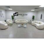 Bilgin Design Fasulye Teddy Koltuk Takımı 3+3+1+1 Süt Beyaz