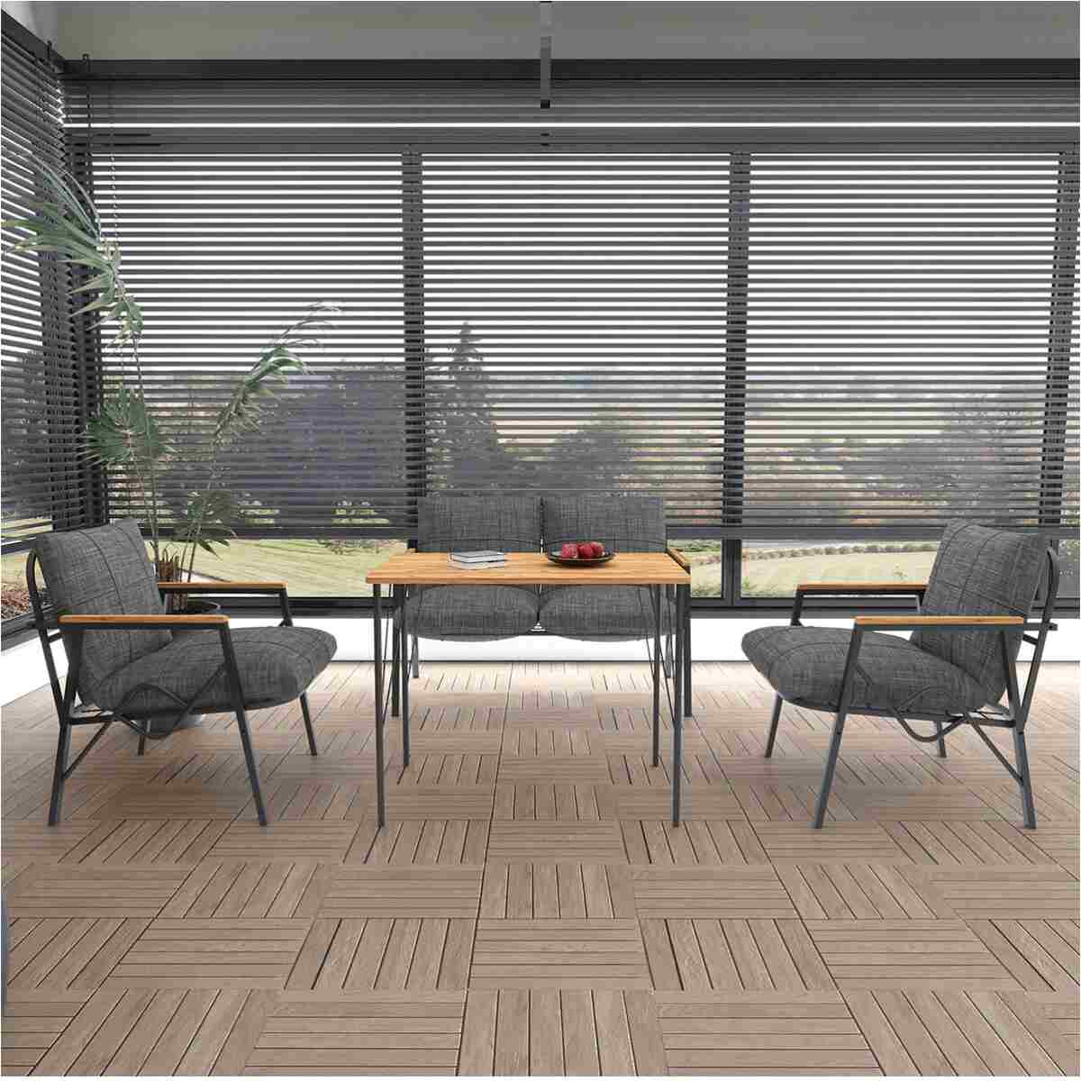 DORUK HOME Balkon, Bahçe, Cafe, Metal Koltuk Takımı, Bahçe Mobilyası, Çay Seti, Oturma Grubu 2+1+1+masa - Görsel 2