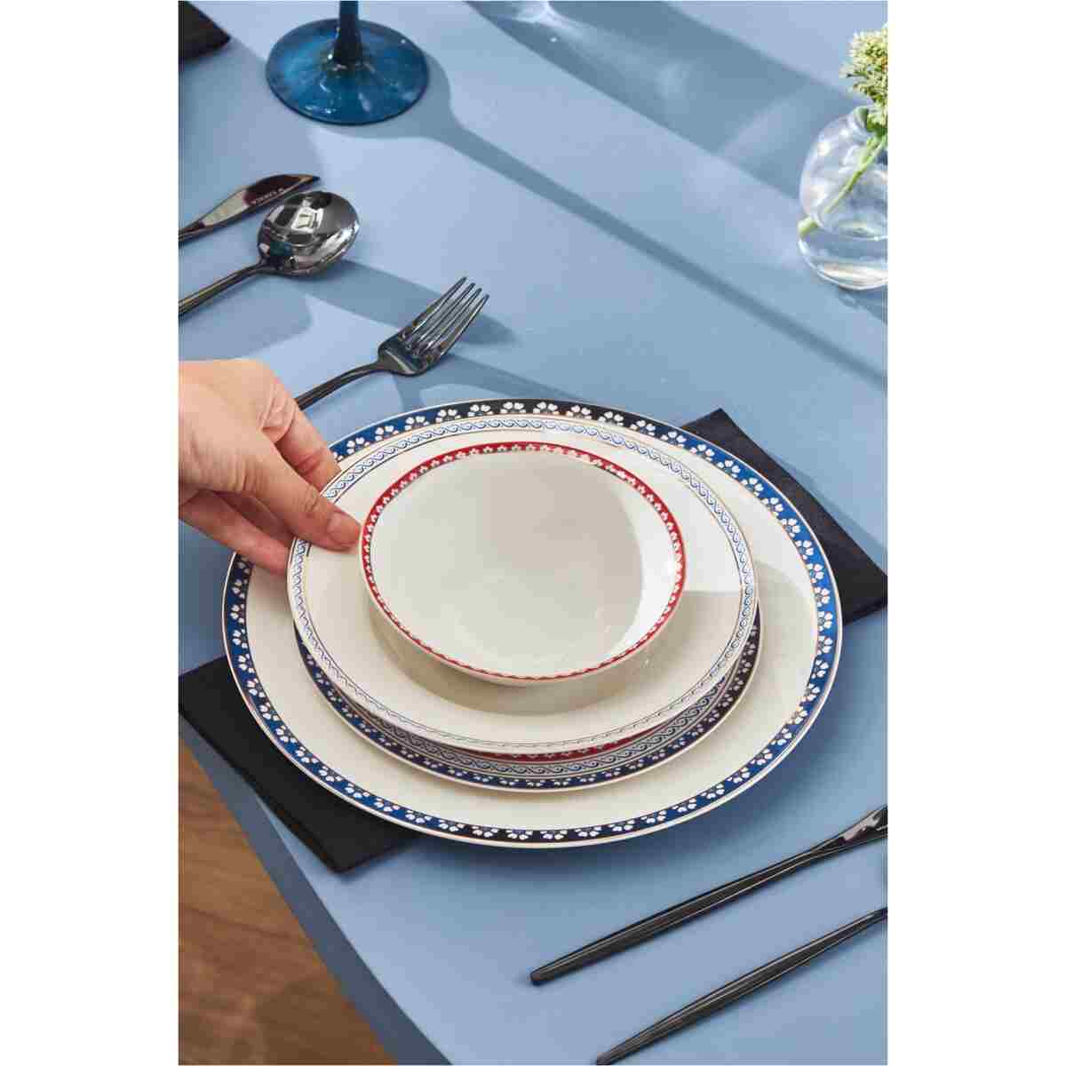 Karaca Elegance Bone Ancient 24 Parça 6 Kişilik Yemek Takımı - Görsel 2