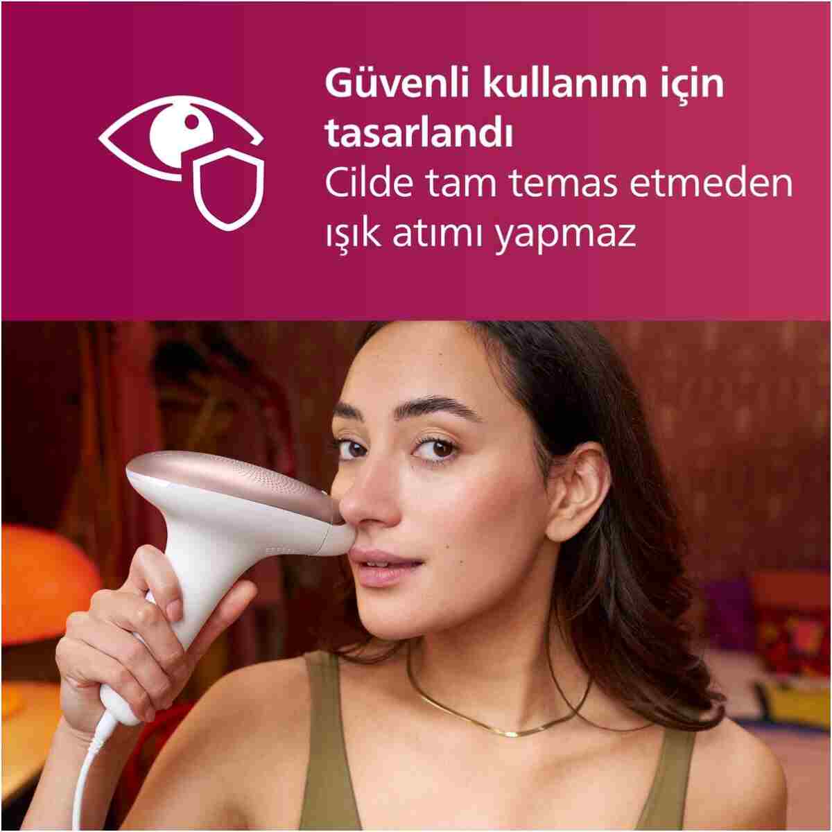 Philips Lumea 7000 Serisi SC1997/00 IPL Tüy Alma,Vücut ve Yüz için 2 Başlık,Çanta - Görsel 6