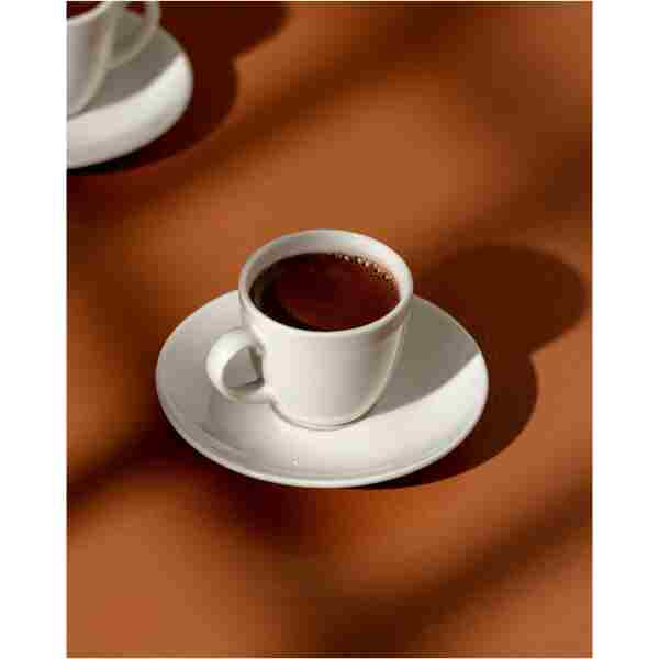 Madame Coco Benard 6 Kişilik 12 Parça Kahve Fincan Seti - Beyaz - 110 ml