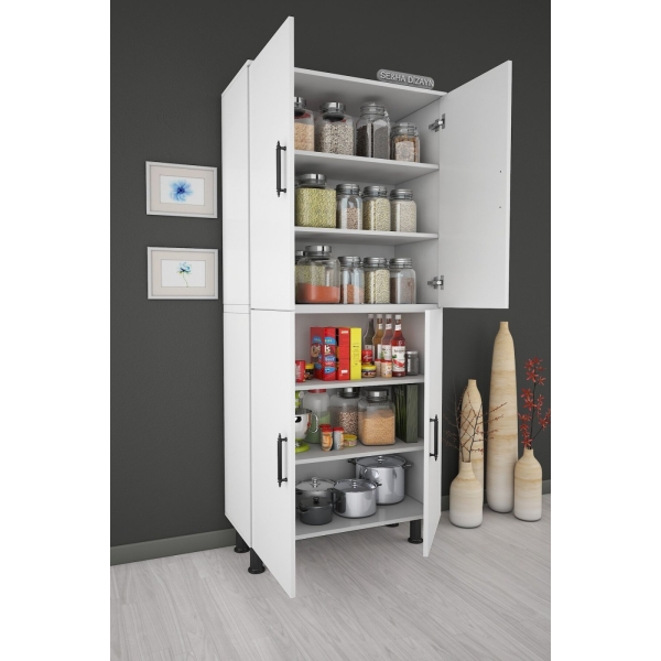 A-SOBE Seramik & Ahşap Çok Amaçlı Dolap Kiler 70 Cm