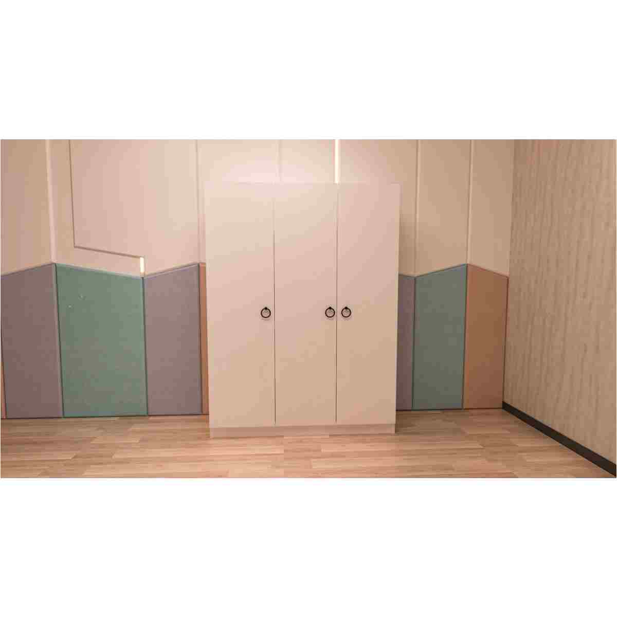 Ninnimo 4 Parçalı Beyaz Mdf Yaşam Genç Odası Takımı (karyola 90x190, Gardırop, Kitaplık Ve Çalışma Masası) - Görsel 4