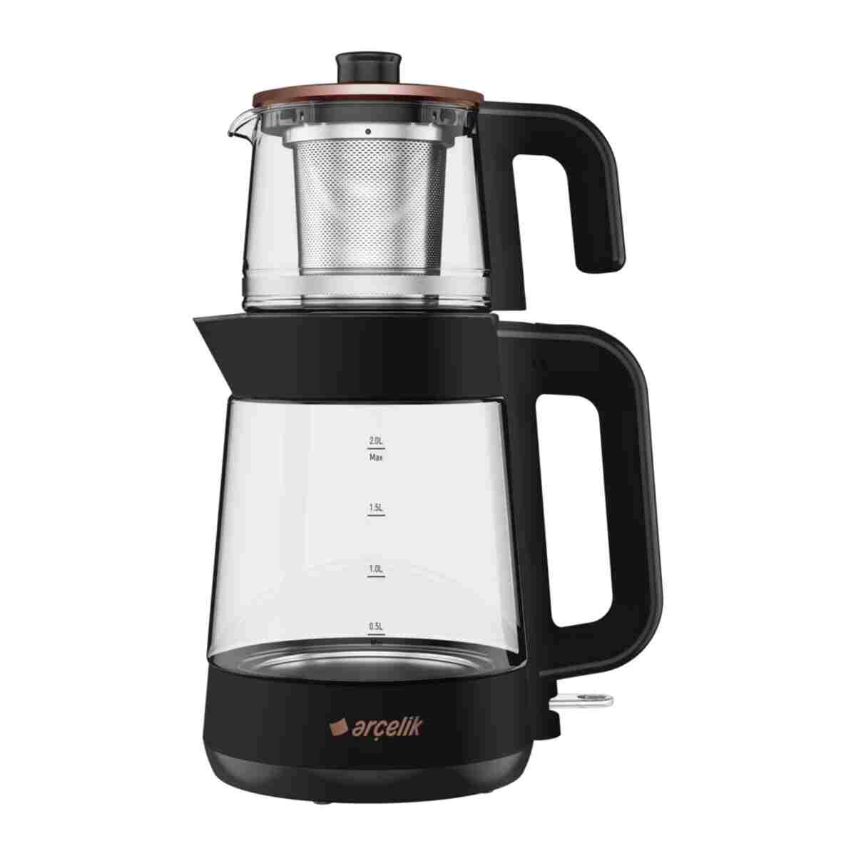 Arçelik Cm 6964 S Resital Siyah 1900 W Cam Demlikli Çay Makinesi - Görsel 8