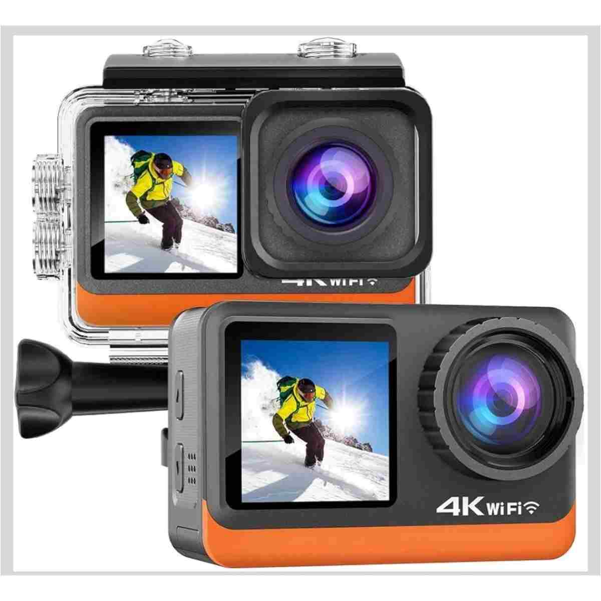 ErginGroup 4K Ultra HD Kumandalı Sports Kamera Suya Dayanıklı Aksiyon Kask Motosiklet İzciTakip Video Kamerası - Görsel 11