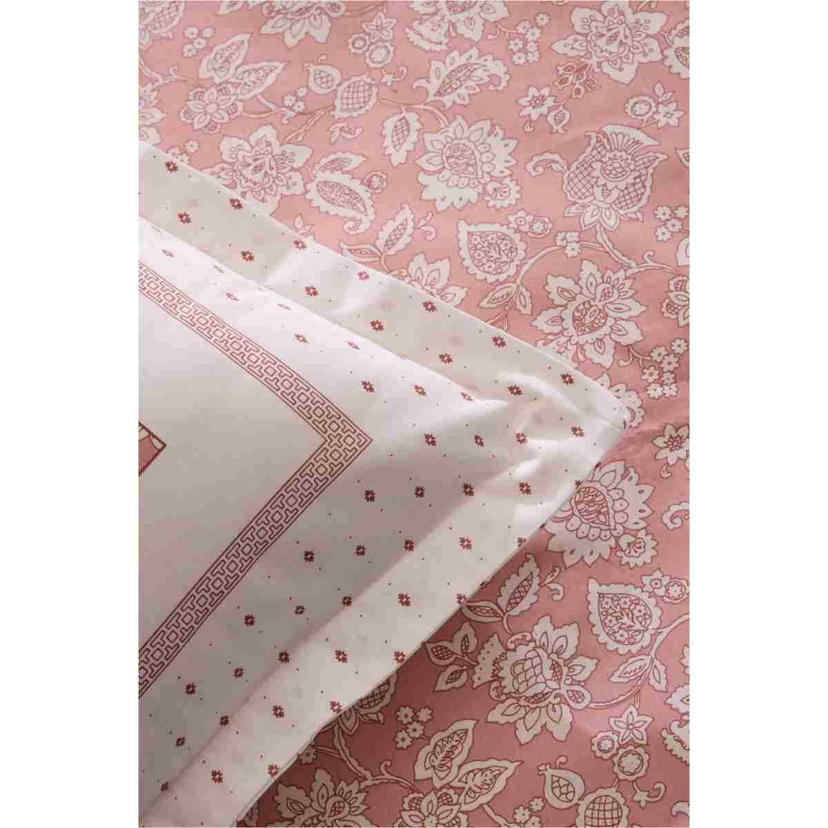 Karaca Home Celerina Pembe %100 Pamuk Çift Kişilik Fitted Nevresim Takımı - Görsel 9