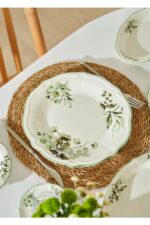 Bella Maison Julia Stoneware 26 Parça 6 Kişilik Kahvaltı Takımı Yeşil - Görsel 12