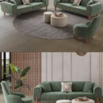 EDSY HOME Armoni 3+3+1+1 Koltuk Takımı Yeşil