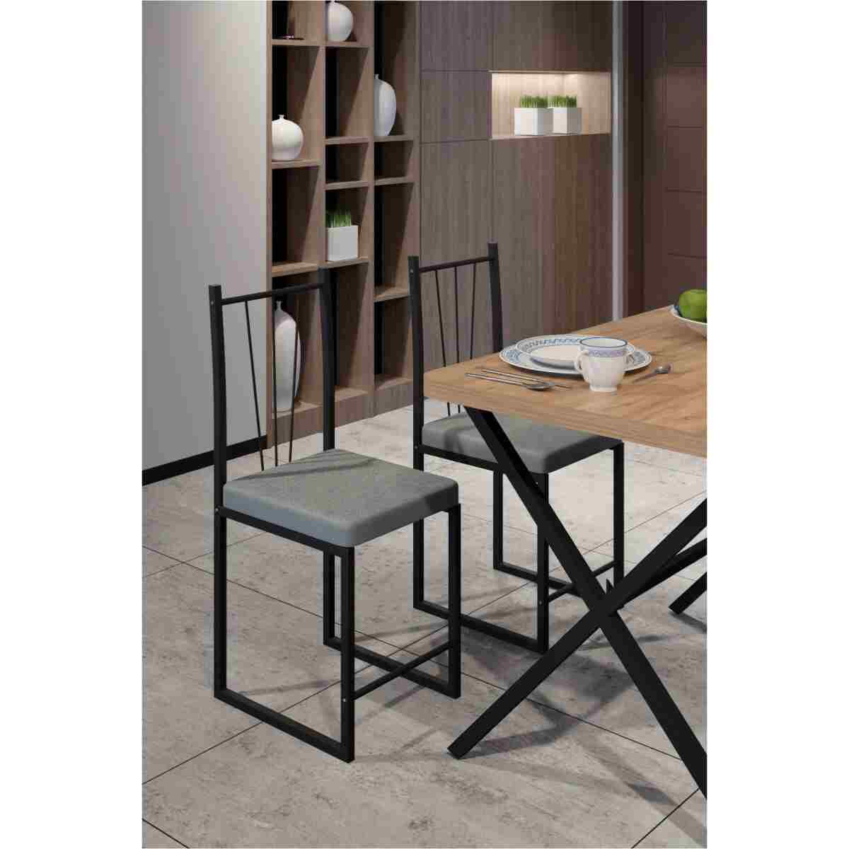 Retodesign X masa 4 Kişilik Yemek Masası Takımı - Görsel 2
