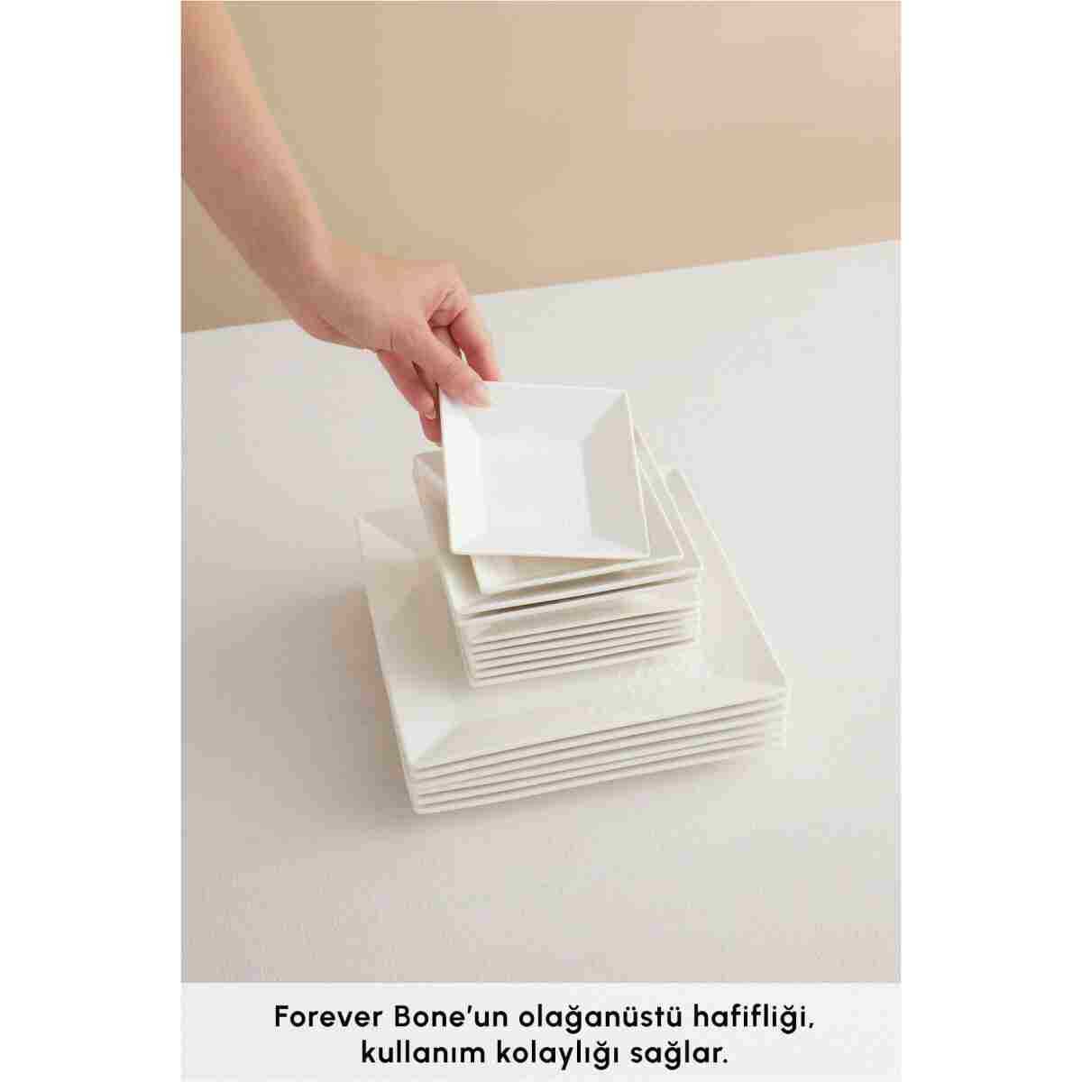 Karaca Forever Bone Trend Emboss 32 Parça 6 Kişilik Kahvaltı Takımı - Görsel 5