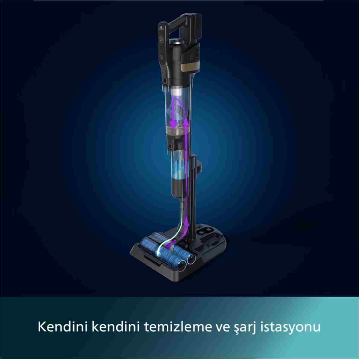 Philips 9000 Serisi AquaTrio Islak&Kuru Süpürge, Otomatik Temizleme, AquaSpin, PowerCyclone Aqua, XW9463/11 - Görsel 11