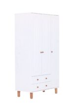Kilim Mobilya Bohera Bohem Üç Kapaklı Dolap (MDF kapaklı, yüksek ayaklı, iki çekmeceli , 200cm yükseklikte) - Görsel 11