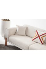 EDSY HOME Armoni 3+3+1+1 Koltuk Takımı Krem - Görsel 5