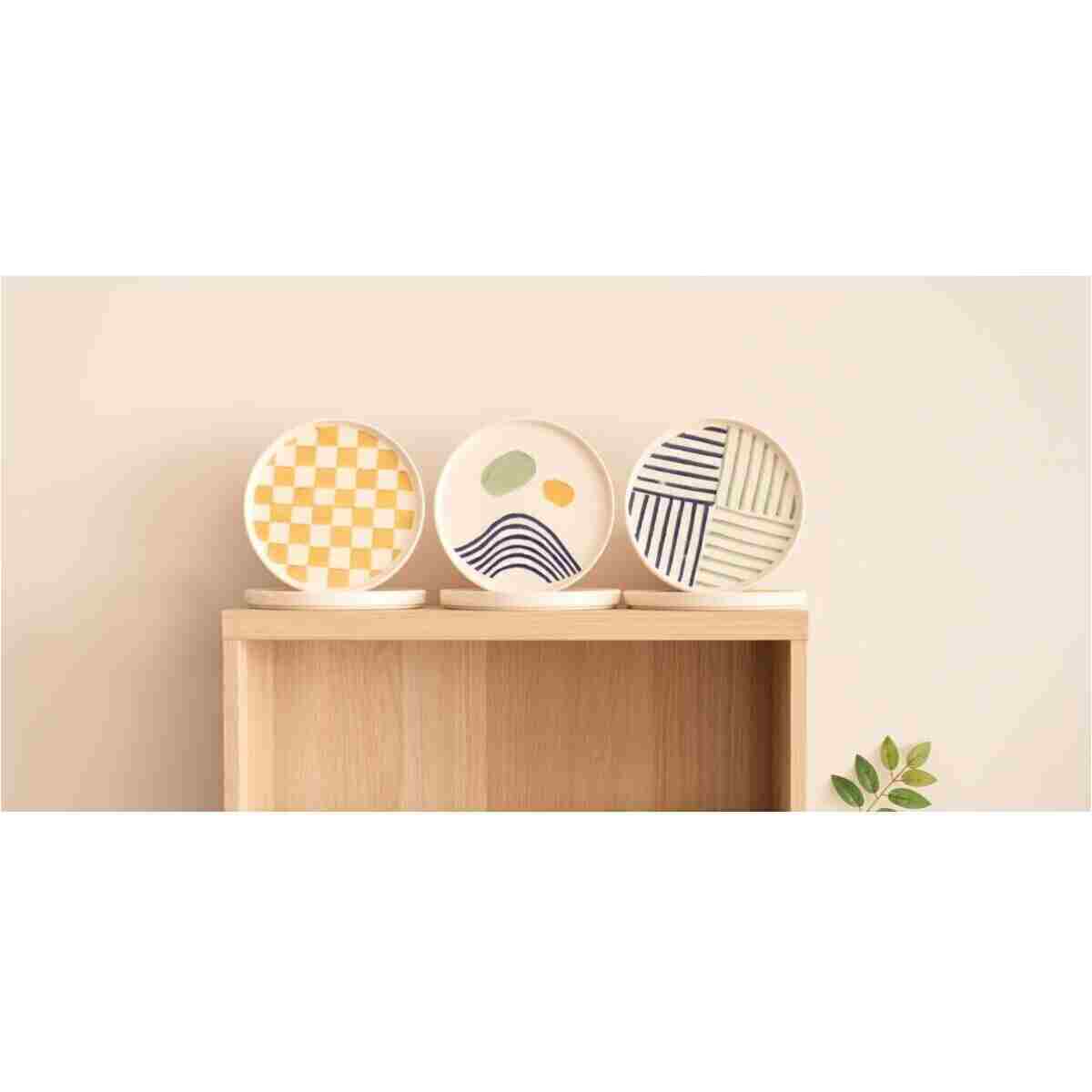 Genel Markalar Hand Made Modern Tasarım 6 Parça Pasta Takımı& Lüx Sunum Tabakları - Görsel 2
