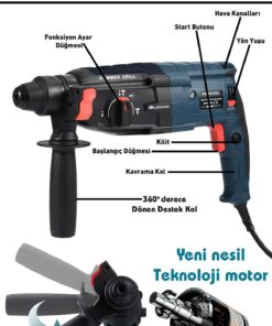 Alternative view of ASSUR 850W Metal Şanzıman Darbeli Matkap Kırıcı Delici Hilti 2-28mm