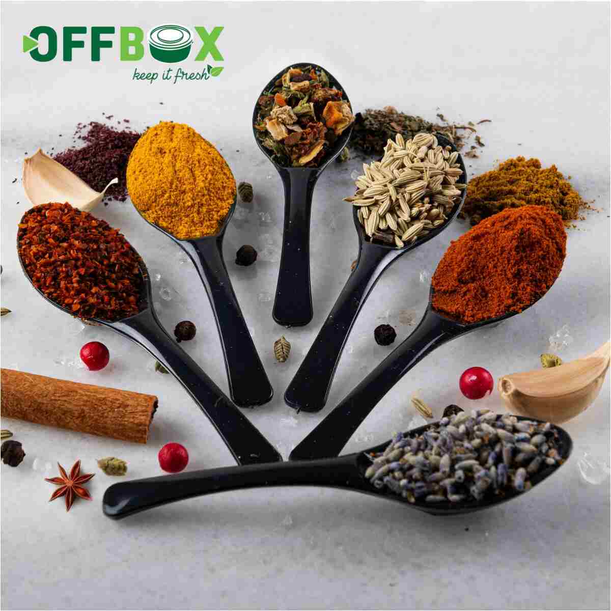 OFFBOX 6 Adet Baharat Kaşığı Kahvaltılık Baharatlık Kaşığı Kaşık Seti BK-06 - Görsel 7