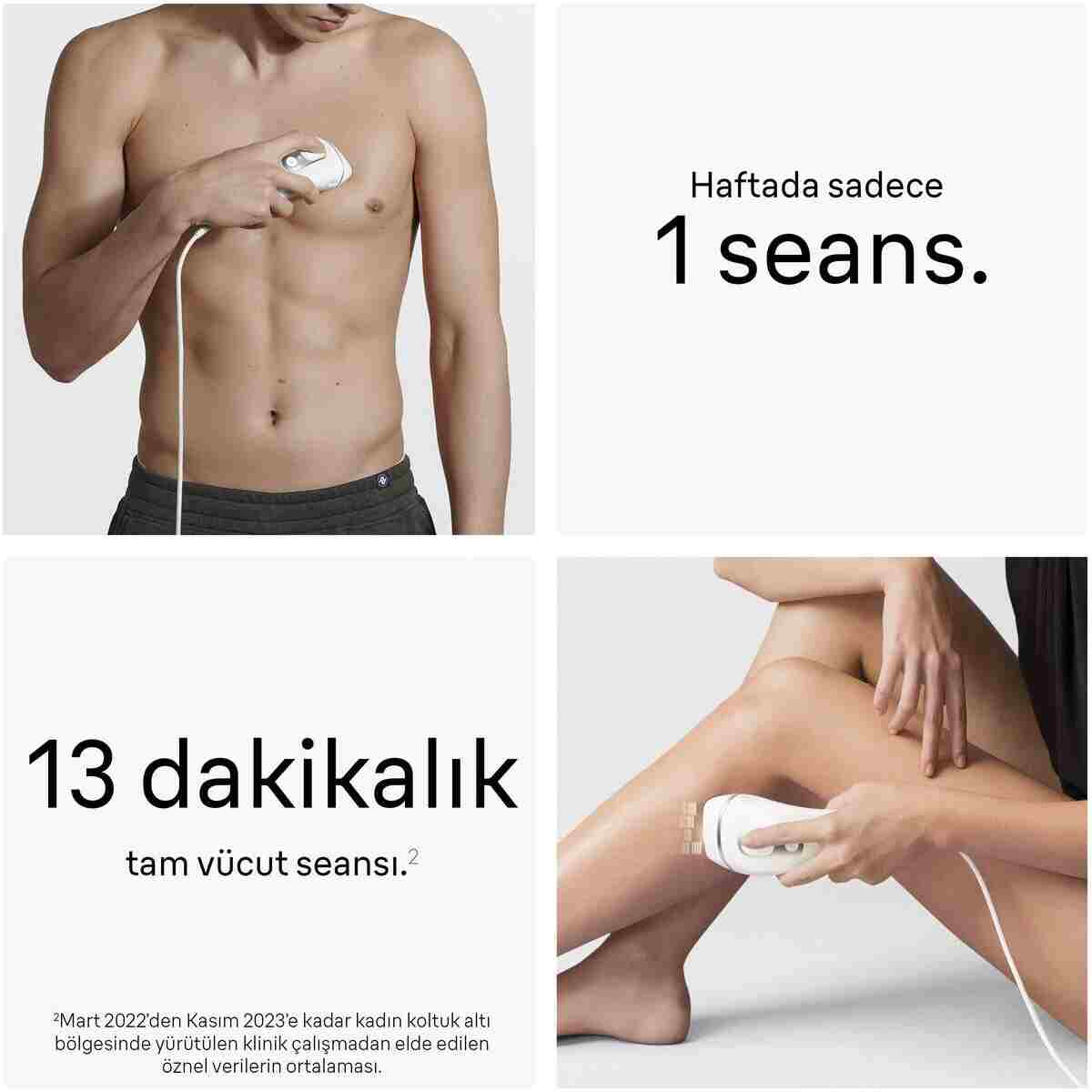 Braun IPL Silk·expert Pro 3, Evde Lazerle Tüy Alma, Çanta, Gillette Venus, 2 Başlık, PL3122 - Görsel 11