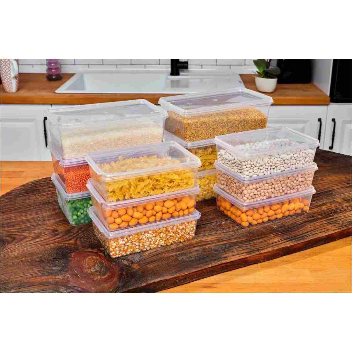 SUPERPUP 20'li Set 1 Lt. ve 2 Lt. Kendinden Kapaklı Derin Dondurucuya Uygun Saklama Kabı - Görsel 4