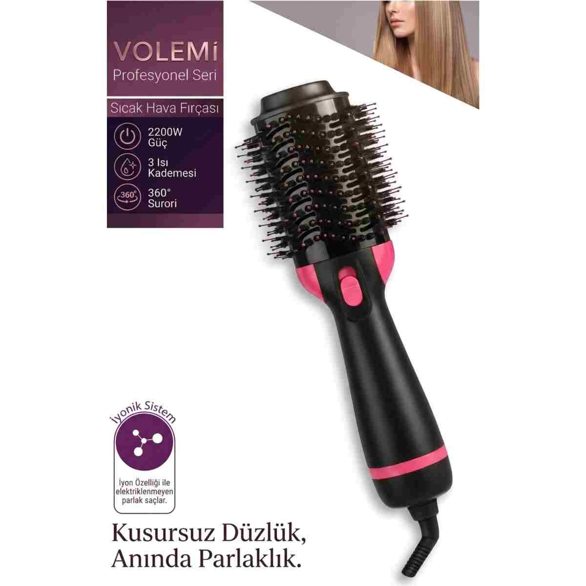 VOLEMİ Vm-004 Profesyonel Seramik Dar Plakalı Saç Düzleştirici Hızlı Isınma Dijital LED Ekran - Görsel 9