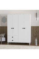 İMBAŞ Opal 4 Kapak 2 Çekmece Gardırop - Görsel 2