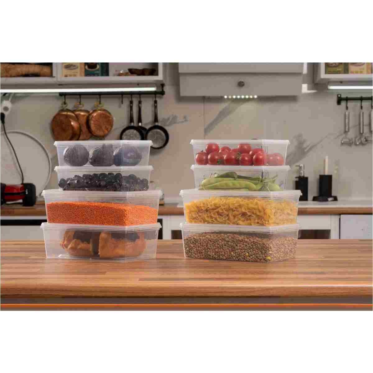 SUPERPUP 20'li Set 1 Lt. ve 2 Lt. Kendinden Kapaklı Derin Dondurucuya Uygun Saklama Kabı - Görsel 13