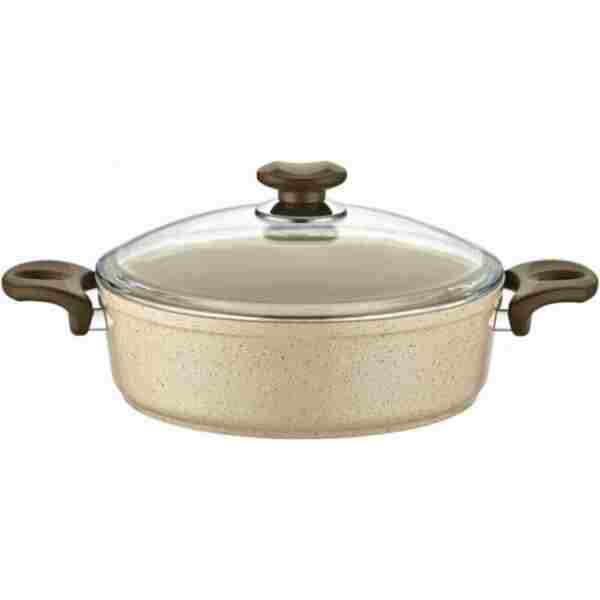 gülsan Safran Granit Basık Pilav Ve Karnıyarık Tenceresi 22 Cm