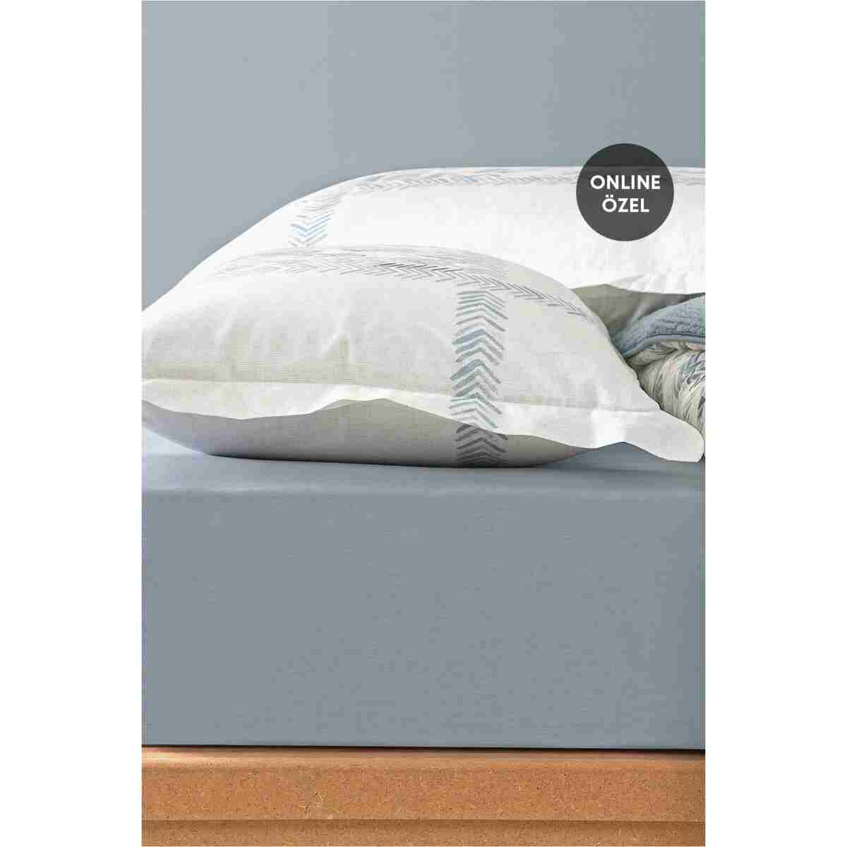 Puffy Leora Çift Kişilik Triola Set - Indigo - Görsel 3