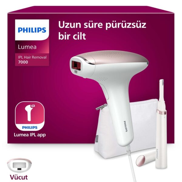 Philips Lumea 7000 Serisi BRI920/00 IPL Tüy Alma,Tüy Kısaltıcı,Vücut için 1 Başlık, Çanta