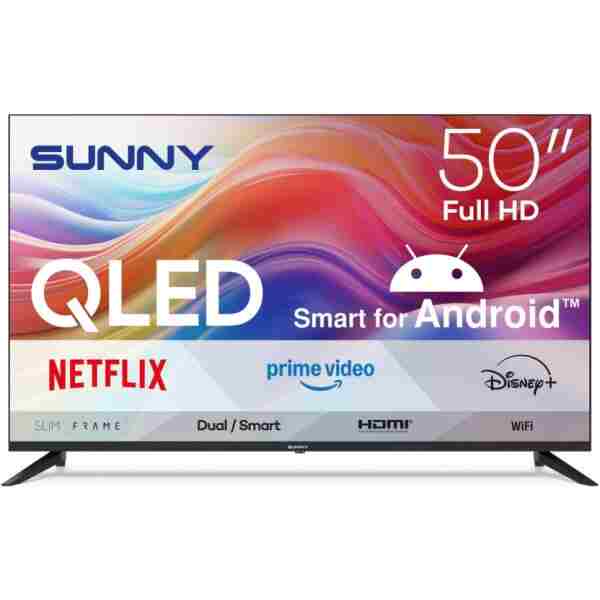 Sunny SN50QFPRL-A14S 50" 126 Ekran Uydu Alıcılı Full HD Android Smart QLED TV - Siyah