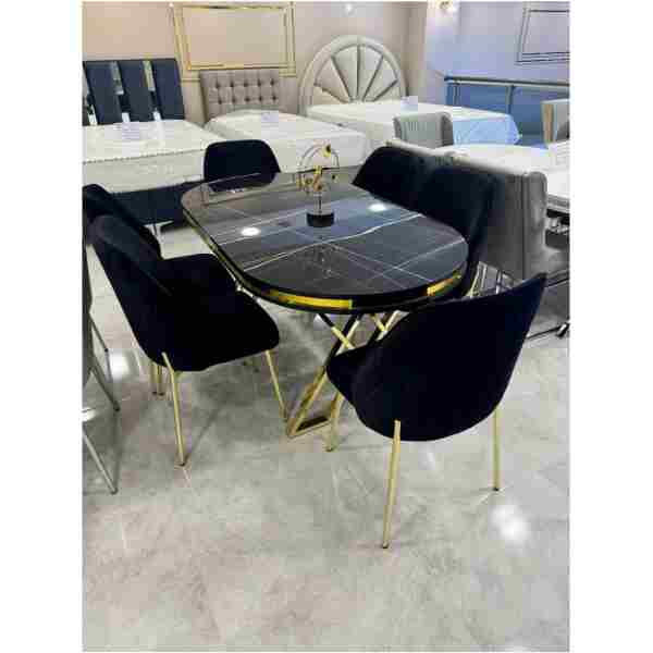 ÜNALMIŞ Mutfak Yemek Masa Sandalye Takımı Lüx Quality 90x170 (1MASA-6SANDALYE)