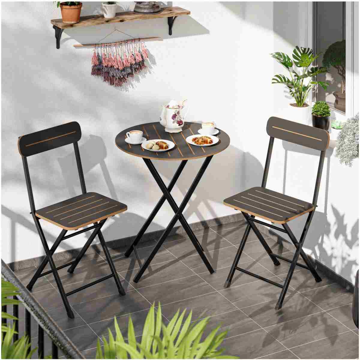 Güzelkan Bistro Takım Bahçe Masa Sandalye Yuvarlak - Görsel 8
