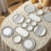 Kitchen Life 14 Parça 6 Kişilik Stackable Sio Savior Kahvaltı Takımı Lüx Kahvaltılık Sunum Seti Tabağı