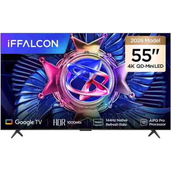 iFFALCON 55U95A 55 İnç Akıllı TV QD-Mini LED Google TV, 144Hz Yenileme Hızı (2026 Model)