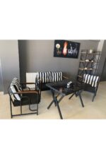 Serdemdizayn Serdem 2+1+1+masa Bahçe Balkon Takımı Antrasit - Görsel 6