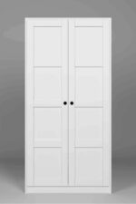 midoser Lucas 2 Kapılı Yüklük, Yorgan, Yastık Dolabı - Mat Beyaz 1600-80, 190 cm - Görsel 15
