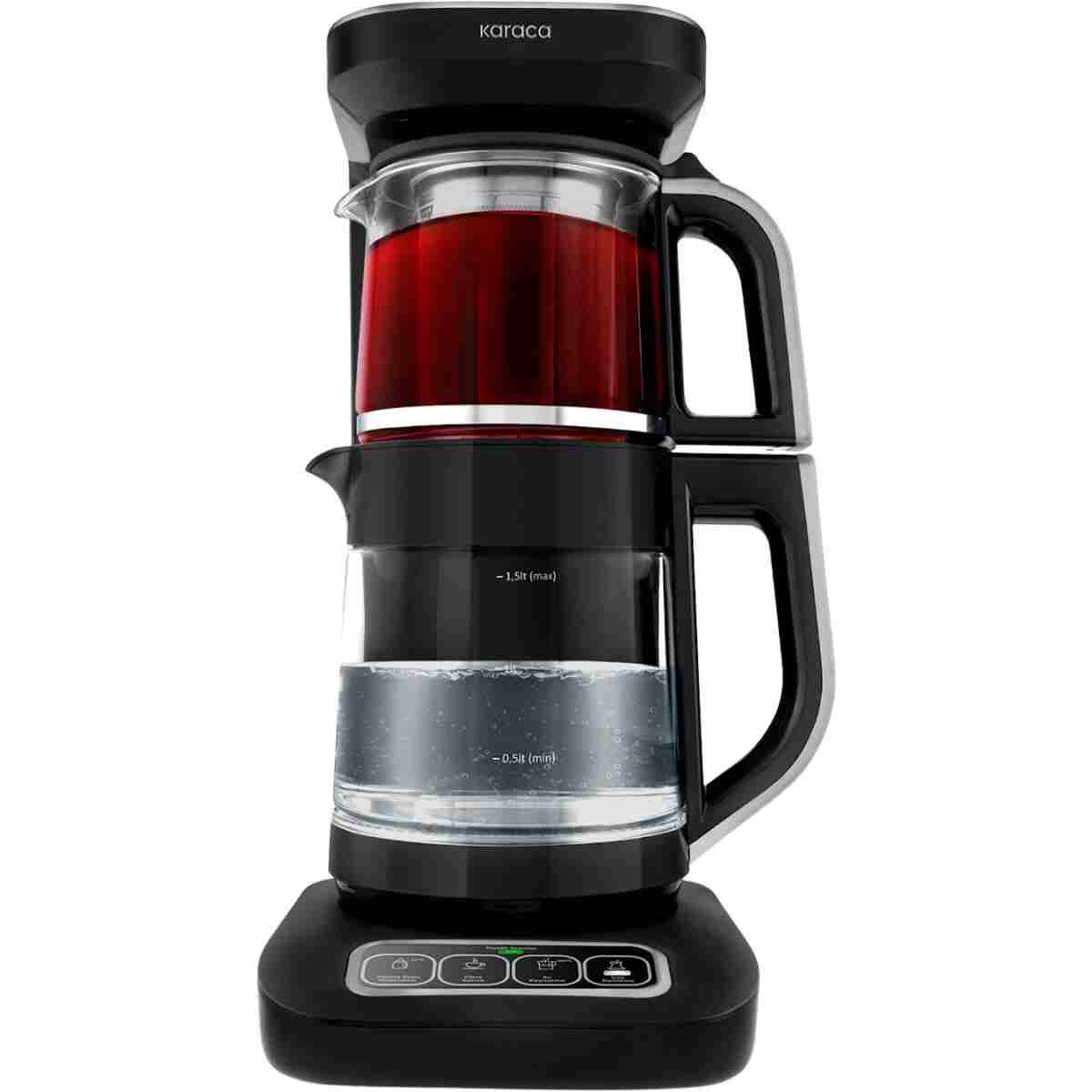 Karaca Çaysever Robotea Pro Connect 4 in 1 Konuşan Cam Çay Makinesi Rosegold - Görsel 8