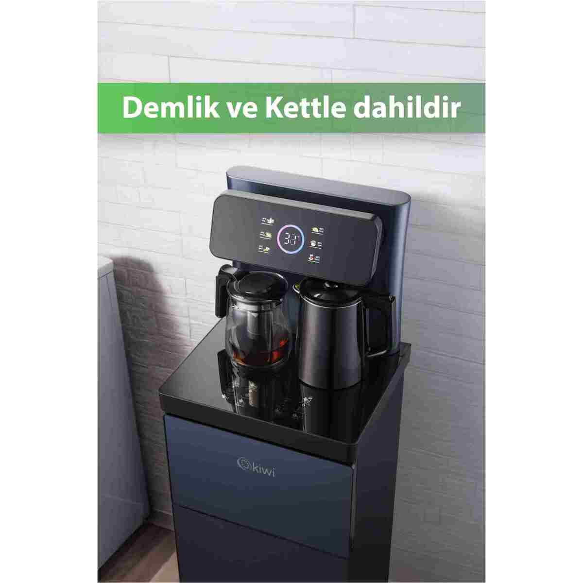 Kiwi Kwp-8570 Gizli Damacanalı , Dahili Otomatik Çaycılı, Sıcak Soğuk Dijital Su Sebili - Görsel 15