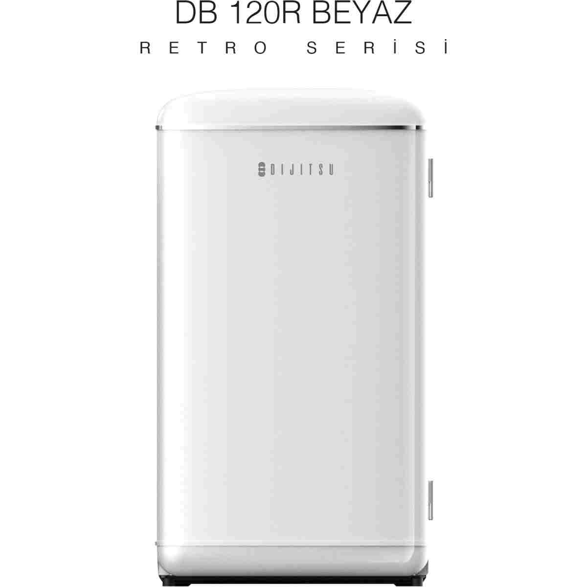 Dijitsu Db120rwh Retro Beyaz Buzdolabı - Görsel 3